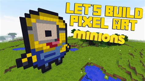 Minecraft Pixel Art Minion Template Youtube