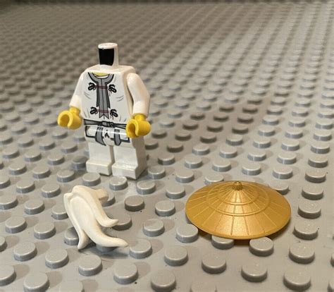 lego ninjago minifigure njo064 wu sensei pearl gold hat 9450 70505