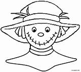 Scarecrow Coloring Pages Head Kids Face Printable Drawing Cool2bkids Faces Board Only Wizard Oz Choose Patterns sketch template