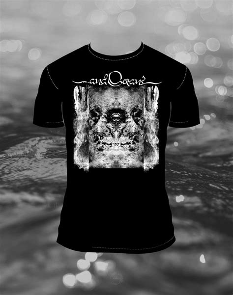 black and white t shirt and oceans