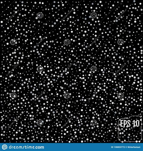silver glitter confetti isolated on black background