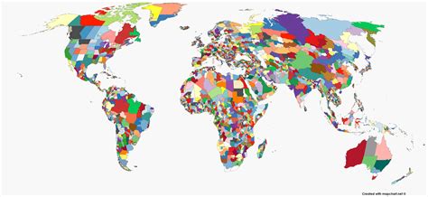 fully detailed world subdivisions map    blog mapchart