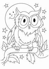Owl Great Horned Coloring Pages Popular sketch template