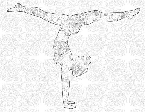 yoga coloring page