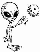 Marcianos Extraterrestres Alieni sketch template