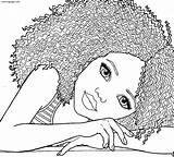 African Coloring Pages Girl Printable American Color Getcolorings Ame sketch template