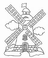 Coloring Pages Windmill Dutch Wind Power Windmills Colouring Color Printable Kids Boys Getcolorings Craft Getdrawings Choose Board sketch template