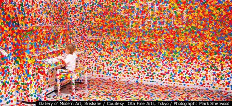 yayoi kusama s obliteration room for look now see forever
