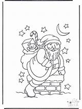 Weihnachtsmann Babbo Camino Kamin Pai Chimney Claus Schoorsteen Kerstman Existe Pubblicità Kleurplaten Kerst Anzeige Advertentie sketch template