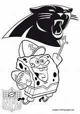 Coloring Panthers Carolina Pages Nfl Spongebob Football Clipart Panther Popular Coloringhome Library sketch template