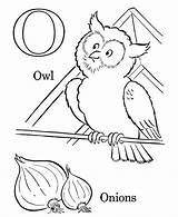 Coloring Pages Letters Letter Owl Abc Alphabet Numbers Objects Color Learning Years Sheets Printable sketch template