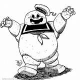 Puft Marshmallow Ghostbusters sketch template