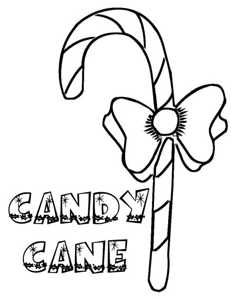 printable candy cane coloring pages  kids