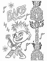 Trolls Tour Pages Coloring Barb Rock Printable Queen Troll Print Youloveit Colorear Para Poppy Kids Guitar Movie Loves Fun sketch template