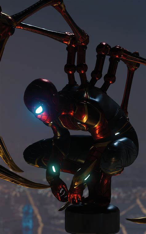 1600x2560 Resolution Iron Spider In Spider Man Ps4 1600x2560 Resolution