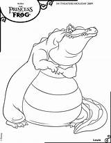 Grenouille Princesse Frog Alligator Coloriages Enfants Print sketch template