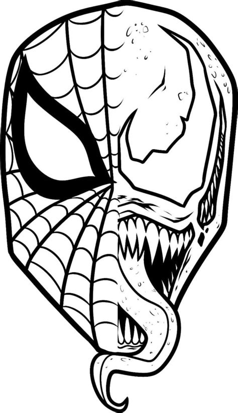 venom coloring pages printable coloring pages  boys