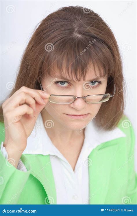 serious woman fell from bike stock image 173083471