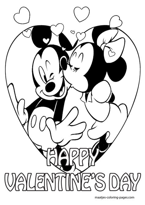 disney valentines day coloring pages