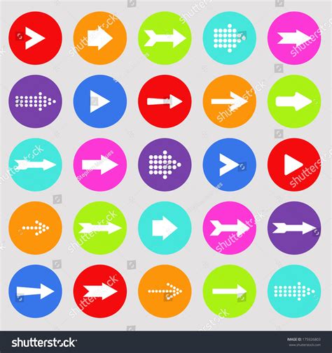 Colorful Arrows Illustration Stock Vector Royalty Free 175926803