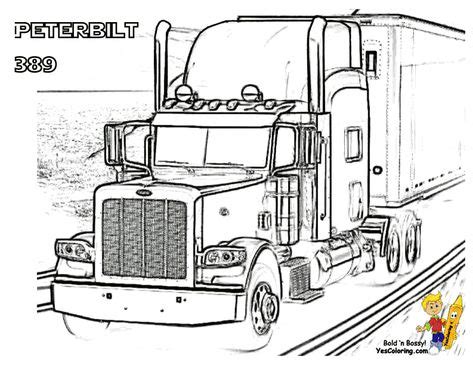 peterbilt truck coloring pages truck coloring pages cars coloring