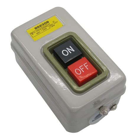 push button switch on off control station 10a ac 220v 380v bs230b