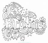 Brownie Brownies Getdrawings Whitesbelfast sketch template