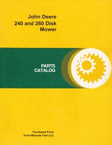 john deere    disk mower parts catalog farm manuals fast