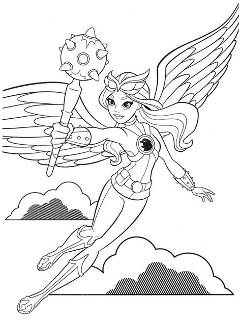dc super hero girls coloring pages
