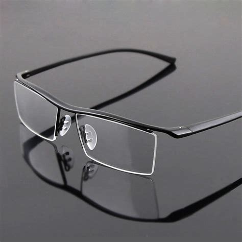 pure titanium mens nickle free half rim tr90 eyeglasses