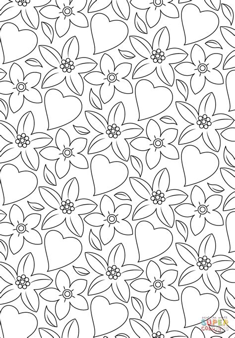 coloring pages  hearts  flowers  coloringpages