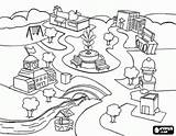 Urbana Urbano Geografia Comunidad Atividades Calles Rurales Edificios sketch template