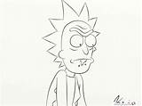 Rick Morty Coloring Draw Pages Drawing Printable Wallpaper Color Then Deviantart Getdrawings sketch template