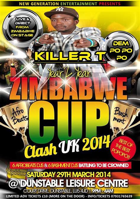 Killer T Set For Uk Zim Cup Clash Tonight Nehanda Radio