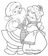 Coloring Pages Santa Christmas Colouring Claus Mrs Patterns Books Kids Embroidery Colors Adult Designs Printable Sheets sketch template