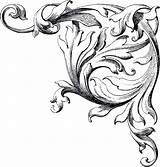 Clipart Scroll Flourish Cliparts Clip Library Graphics sketch template