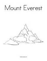 Everest Worksheet Himalaya Mountans Smokey Twistynoodle Designlooter Twisty Dibujo Vbs sketch template