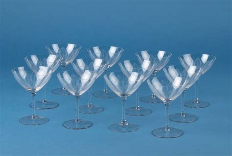 champagne glazen  modern kristal catawiki