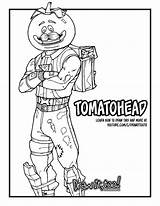 Fortnite Coloring Pages Burger Durr Drawing Printable Tomatohead Drawittoo Gordon Rock sketch template