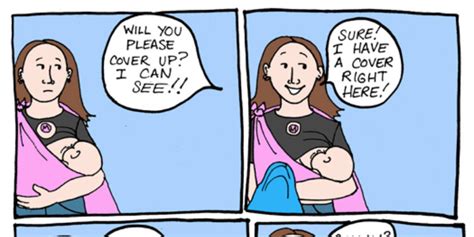 hilarious comic has the perfect response to people who try to shame breastfeeding moms huffpost