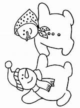 Sneeuwpop Kleurplaat Snowman Coloring Fun Kids sketch template