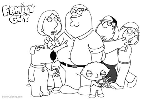 family guy coloring pages characters  art  printable coloring