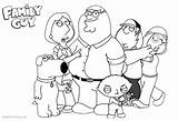 Guy Family Coloring Pages Characters Line Printable Color Kids sketch template