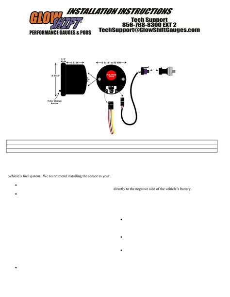 glowshift volt gauge wiring diagram wiring diagram