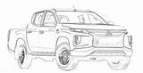 Triton Mitsubishi Mr Drawing Aerpro Line Mq sketch template