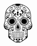 Coloring Dead Muertos Pages Dia Los Sugar Tribal Skull Kids Skulls Simple Printable Clipart History Color Library Educative sketch template