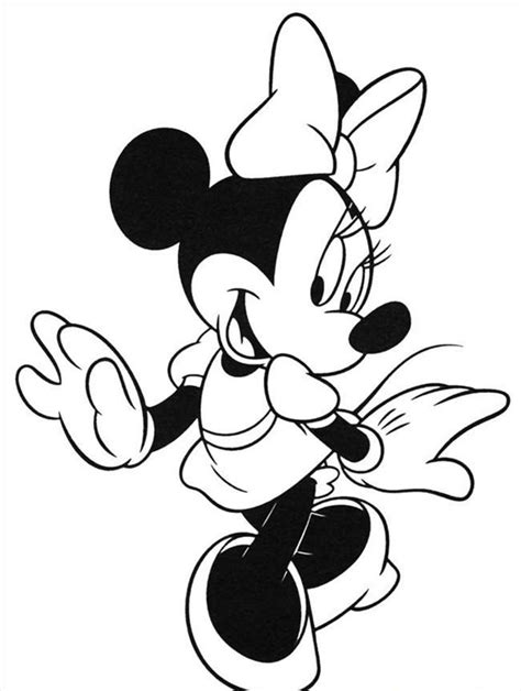printable minnie mouse coloring pages