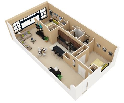 bedroom apartment house plans