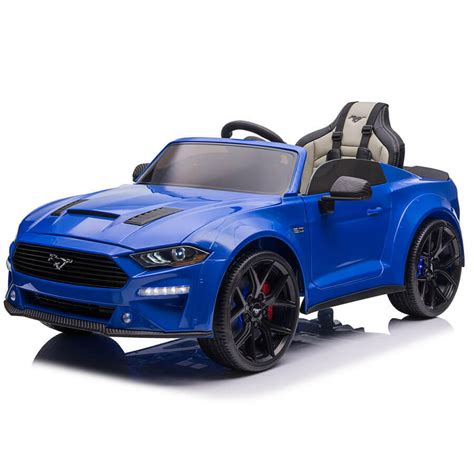ford kids mustang gt ride  car rc parent remote mp led wheels