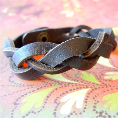 easiest braided leather cuff bracelet  rings